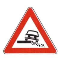 Segnali di pericolo: banchina laterale cedevole