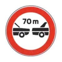 Segnali di divieto: distanza minima di sicurezza