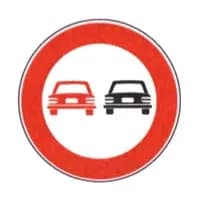 Quiz patente B: segnale di divieto di sorpasso