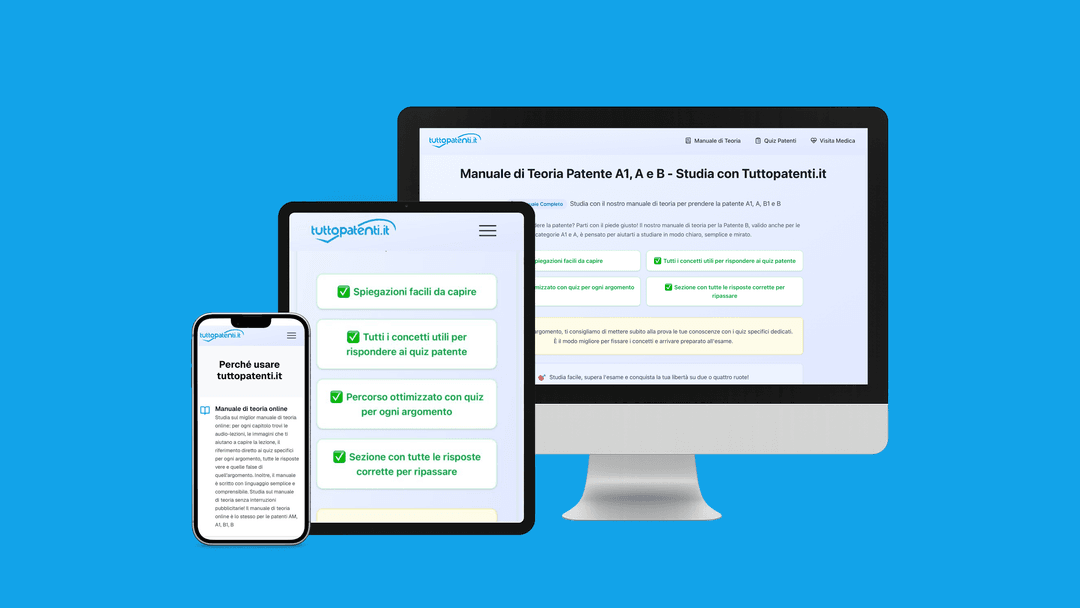Manuale di teoria patente AB | tuttopatenti.it