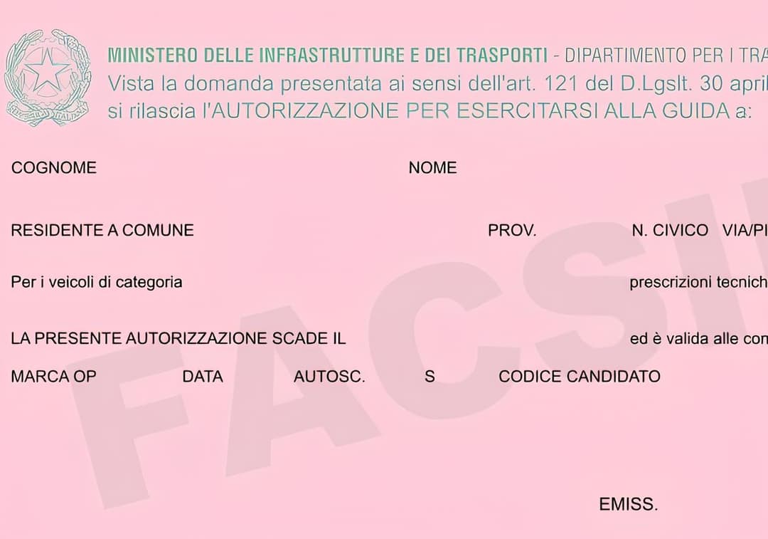 Foglio Rosa | tuttopatenti.it