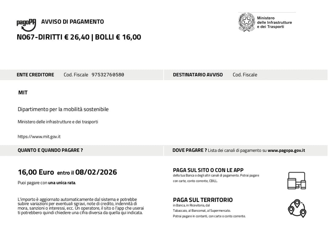 Come pagare bollettino PagoPA online | tuttopatenti.it